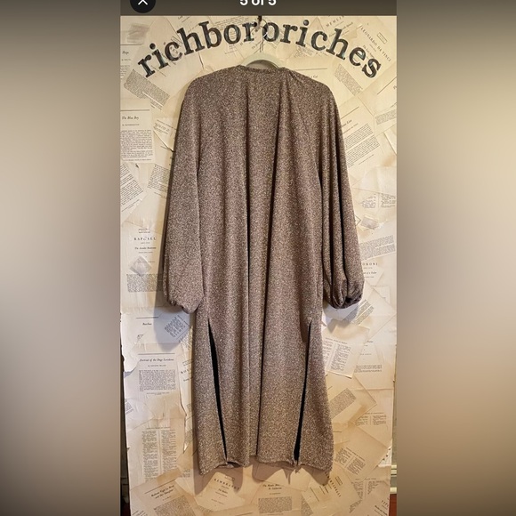 Free People Jens Pirate Booty Slow Motion Kimono Sparkle Tiered Chain Front - Picture 5 of 5